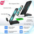 UrbanX Wireless Charger Stand, Qi-Certified for Motorola Moto Maxx, 10W Fast-Charging (No AC Adapter Included)
