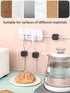 Befunu Set: 6Pcs 6Pcs Under Desk Cable Management Adhesive Magnetic Cable Clips & Silicon Cable Ties, Wire Holder
