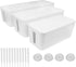 DUNCHATY 3 Pack Cable Management Box Organizer, Large Medium Small Cord Hider Box for TV Wires, Computer, Router, USB