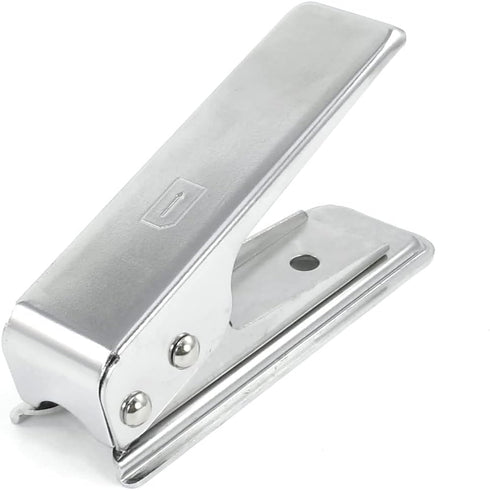 Ruilogod Silver Tone Metal Nano SIM Card Cutter for 5G + 2 Adapter