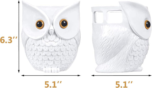 Owl Holder Stand, Upgraded Owl Statue Smart Speaker Holder Stand for Echo Dot 4th/3rd/2nd and 1st Generation, Google Home Mini/Google Nest Mini (2nd Gen), Home Decor Owl Shape Cartoon Decor