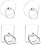 ralhaywi Cell Phone Ring Grips Stand Holder,4pcs 360 Rotation Universal Finger Grip Kickstand