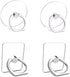 ralhaywi Cell Phone Ring Grips Stand Holder,4pcs 360 Rotation Universal Finger Grip Kickstand