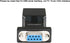 DTECH DB9 to RJ45 Serial Adapter | RS232 Female to RJ-45 Female Ethernet Converter for 9 Pin Devices