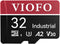 VIOFO 32GB Industrial Grade microSD Card, U3 A2 V30 High Speed with Adapter for Ultra HD 4K Video Recording