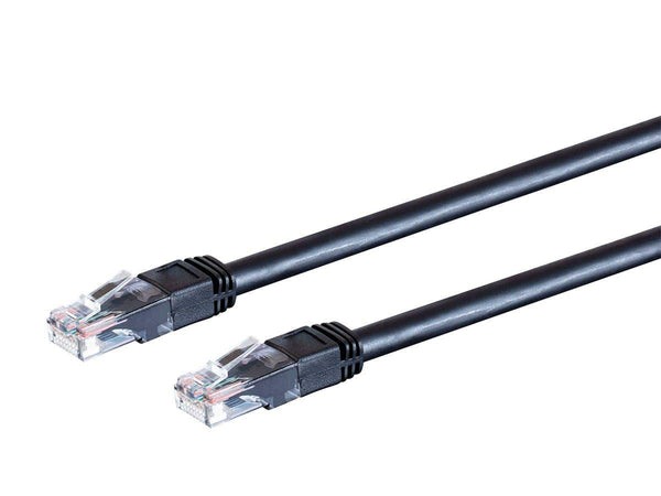 Monoprice Cat6 Outdoor Rated Ethernet Patch Cable - 7 Feet, Black, Snagless RJ45, 550MHz, 24AWG