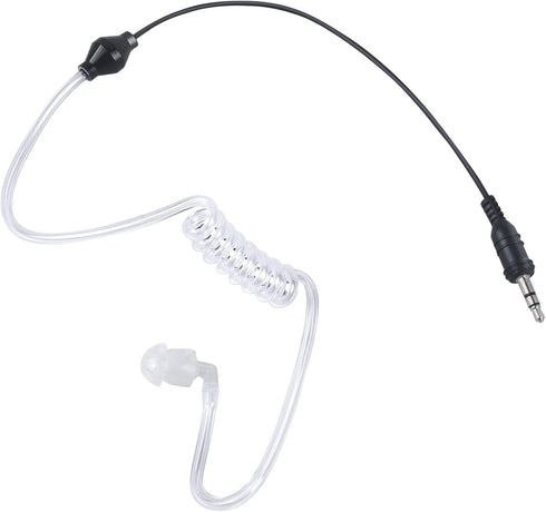 2 Pin Ptt Mic Earpiece - Two Way Radio Headset for Motorola Walkie Talkie, Wired, Black