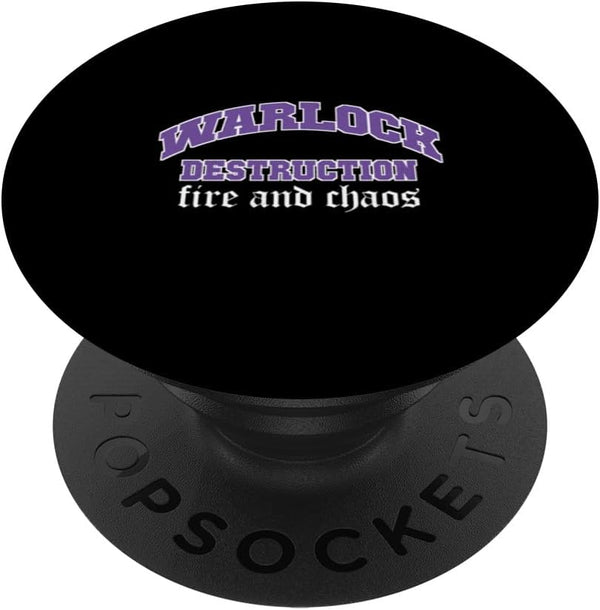 Warlock Destruction Funny Character PopSockets Standard PopGrip for RPG Gamer