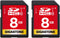 Gigastone 8GB SD Card 2-Pack UHS-I U1 Class 10 SDHC Memory Card Full