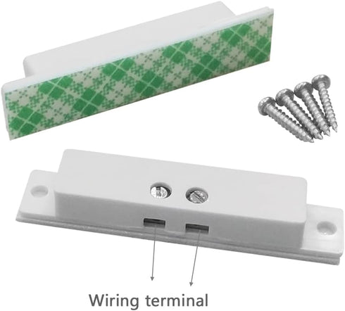 4 Sets NC Wired Door Alarm Magnetic Contact Sensor with Double Side Tape