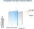 SW 8.3"x11.7" Rear Projector Film Adhesive Holographic Projection Film for Home Cinema and Office Presentation, Clear
