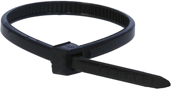4-inch Cable Tie, 100pcs/Pack, Black, 18 lbs Max Weight