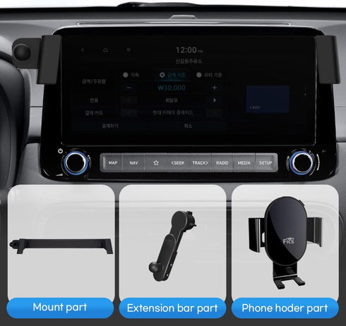 FICS Phone Holder Compatible with Hyundai KONA 2023, Customized Phone Mount Accessories for KONA 2023