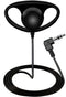 Generic Single Mono Earphone with D-Shaped Design 3.5mm Plug, Comfortable for Either Ear,Compatible