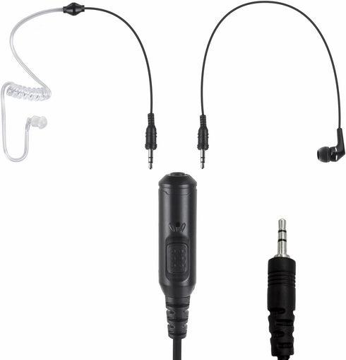 1 Pin Ptt Surveillance Headset, Acoustic Tube Radio Earpiece for Cobra Microtalk Walkie Talkie Models