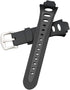 Watch Bands for Suunto Observer Tt St Sr G6 X6HRM, Classic Soft Rubber Replacement Wrist Strap (Black)