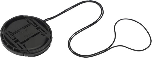 Haoge 55mm Center Pinch Snap On Front Lens Cap Cover with Cap Keeper for Canon Nikon Sony Fujifilm Sigma