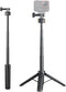 Yunseity Selfie Stick Tripod for Action Cameras, 7.5in-20.8in Extendable Tripod Stand with Magnetic