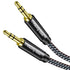 Yeung Qee 1.5ft, 3.5mm 3.5mm (1.5FT) Aux Cord Aux Cable - Nylon Braided Audio Cable Male to Male AUX Cord Compatible