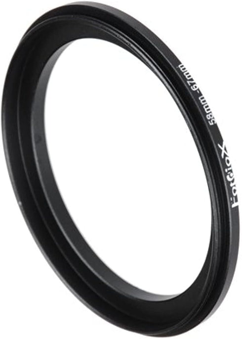 Fotodiox 58mm-67mm Macro Close-up Reverse Ring - Anodized Black Metal for Nikon, Canon, Sony, Olympus, Pentax,