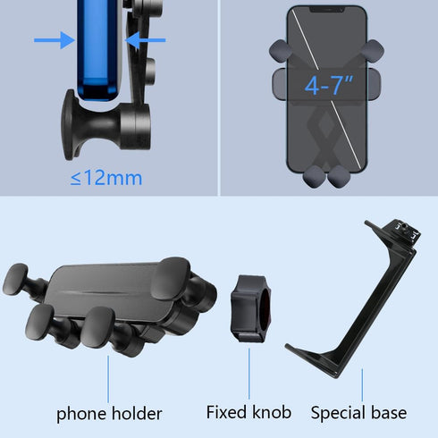 Car Phone Holder for 2019-2024 Toyota RAV4, Navigation Screen Bracket for Mobile Cellphone Mount