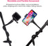 Fence Mount Chain Link Mount for Action Camera Phone, Flexible Clamp Selfie Pole Gooseneck Mount for GoPro, Insta360,