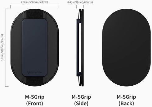 Sinjimoru MagSafe Grip, Magnetic Phone Holder for iPhone 15/14/13/12, Strong Magnetic Phone Stand (M-SGrip Navy)