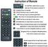 Young Replacement Remote Control for Android TV Box MXQ, MXQ PRO, MXQ-4K, M8S, M8N, T95, T95M, Black