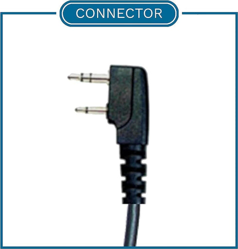 Klein Radio Audio Adapter, Compatible with Kenwood 2-Pin Radios, NX-1300, TK-3402, Compatible with Motorola Earpiece