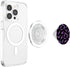 Retro Spooky Creepy Witch Bats Goth Black Purple, PopSockets PopGrip for MagSafe