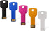 K&ZZ 16GB Key Shape USB Flash Drive 5 Pack, Metal Thumb Drive USB2.0