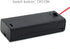 2 AAA Battery Holder with ON/Off Switch and Wire Leads Case Back Cover 2X 1.5V 3 Volt Storage Box Cables Line Cord Wire Cell Charger (5-Pack)