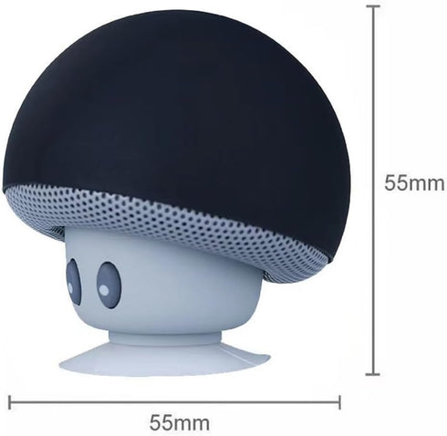 acoolstore Mini Mushroom Bluetooth Speaker Wireless Suction Cup Portable Smart Speaker Waterproof Bathroom Speaker