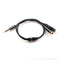 REXUS Black 3.5mm Y Splitter Stereo Audio Cable, 4-Pole Male to 2 Female for Headphone, Compatible with Mobile Phone