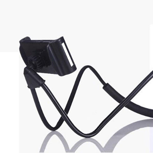 Flexible Cellphone Holder, Universal Mobile Phone Stand Hanging on Neck for Tablet PC Desktop (Pink)