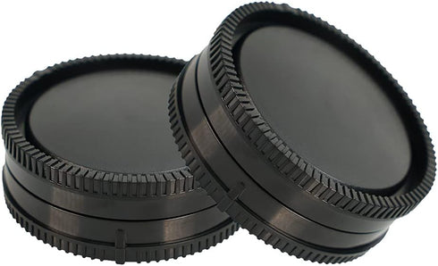 NIYI 2Sets Camera Body Cap and Rear Lens Cap Kit for Sony ENEX Mount Cameras and Lenses