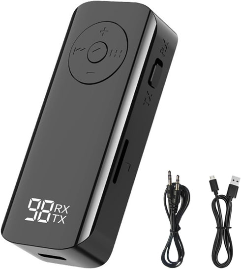 Senkiila Bluetooth AUX Adapter for Car,5.3 Wireless Transmitter and Receiver 2 in 1,3.5mm