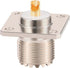 SO 239 Connectors, SO239 UHF Female RF Coax Connector, 4-Hole Flange Panel Mount Adapter, 3Pcs