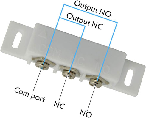 5 Sets NC NO Magnetic Contact Switch Door Sensor Wired Metal Roller Shutter Door Home Alarm System/Magnetic Door