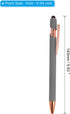 PATIKIL Ballpoint Pen with Stylus Tip, 6 Pack 2 in 1 Metal Pen Black Ink 1.0mm Medium Point Stylus Pen for Touch Screens Style 2, Gray