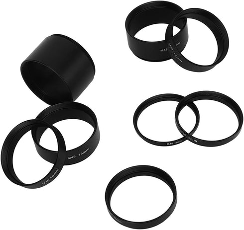 M48 Astronomical Extension Tube Kit, M48X0.75 Spacing Troubleshooting Length for Telescope Photography