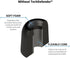 Comply 500 Core Series Memory Foam Replacement IEM Ear Tips for KZ, Moondrop, FiiO, Sennheiser, Black