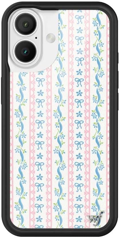 Wildflower Cases - Compatible with iPhone 16 | Protective Black Bumper, 6.5ft Drop