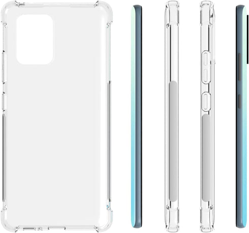 Samsung Galaxy S10 Lite Case - Clear TPU Four Corners Cover, Transparent Soft Funda for A91 & M80s