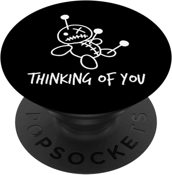 Thinking of You Funny Voodoo Doll Valentine's Day Joke Gifts PopSockets Grip and Stand for Phones and Tablets