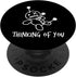 Thinking of You Funny Voodoo Doll Valentine's Day Joke Gifts PopSockets Grip and Stand for Phones and Tablets