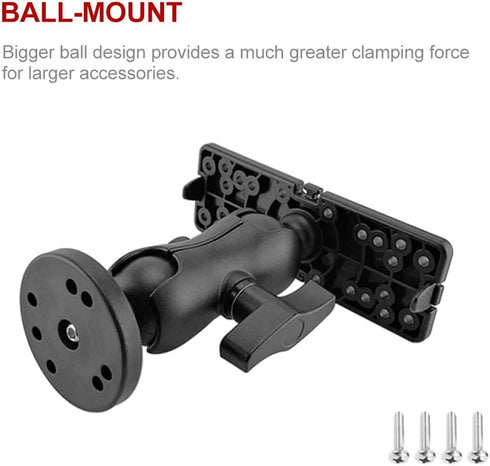 CALIDAKA Fish Finder Mount Base, 360 Degree Rotation Fish Finder Holder for Marine Electronics