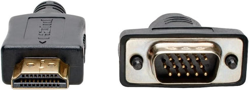 Tripp Lite HDMI to VGA Active Adapter Converter Cable, Low Profile HD15 M/M 1080p, 10ft (Black)