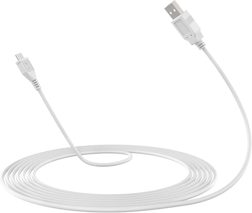 Beudsa ChargN 3.3ft White Micro USB Charging Cable PC Laptop Charger Power Cord Compatible