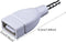 WAGHAVEN 3.5mm 2.0 MP3 Sound Converters Male AUXs to USB Female Converters Adapter for Car Speakers and Players